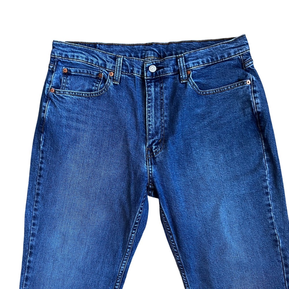 Levi's 514 Straight Fit Jeans Mens Size 36x29 Blue Denim Stretch Pants 1011